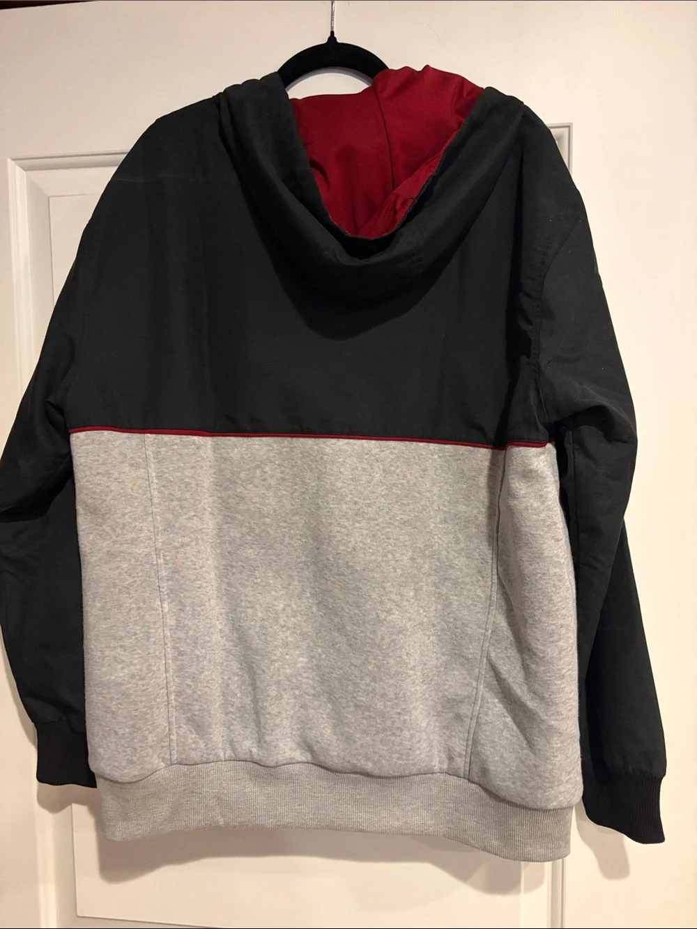 Iowa State Pullover Hoodie Jacket - Black, Gray & Red